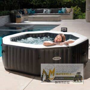 Spa gonflable INTEX Carbone 6 places avec couverture thermique – Offre spéciale