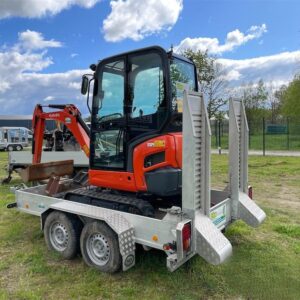 Mini Pelle Kubota KX018-4 avec Remorque et 3 Godets
