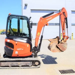 Mini Pelle Kubota U27-4 2,6 T+ 3 godets + Attache rapide