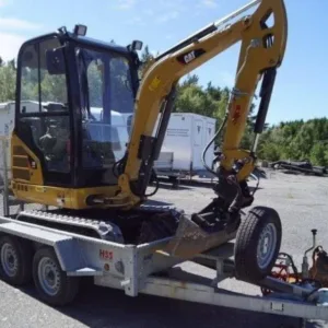 Mini Pelle Caterpillar 301.7D 1,85T + 3 godets + Remorque
